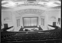 Interior of the Embassy Theatre, Wellington, looking towards the stage, ca 1925
