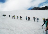 The climb up