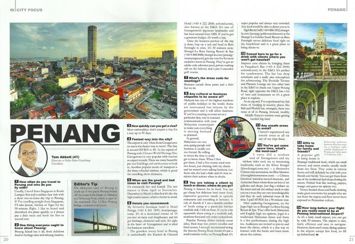 Tom Penang Interview in EX Mag