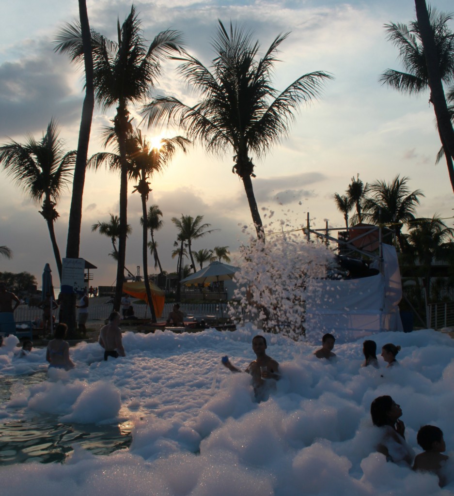 Foam Party at Cafe del Mar Sentosa