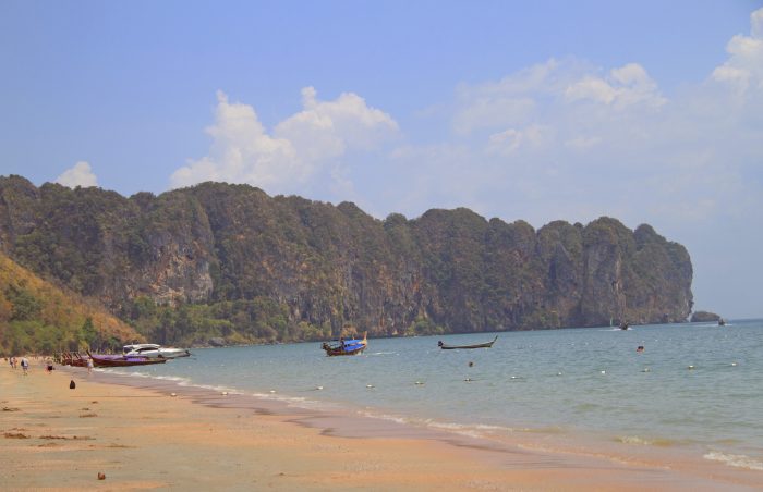 Ao Nang beach in Krabi province, Thailand