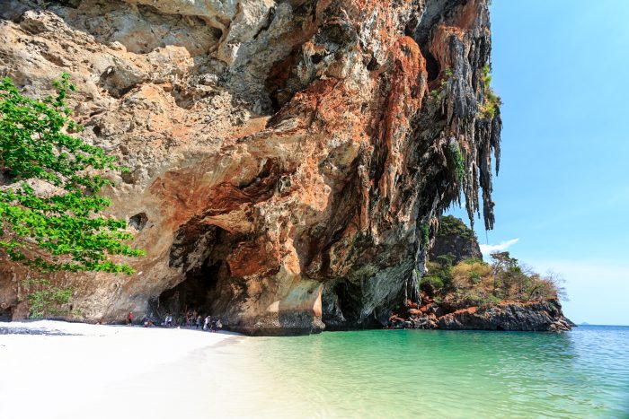 Pranang Cave Beach in Krabi, Thailand