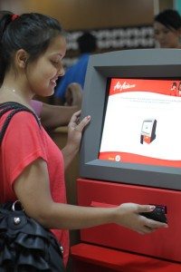 Air Asia Check in using mobile phone