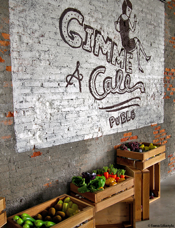 Publo Restaurant Kemang Jakarta Brick Wall