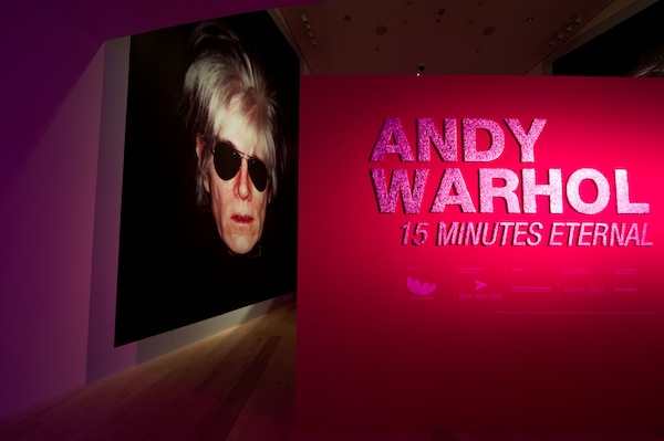 Andy Warhol 15 Minutes Eternal, Exhibition Entrance