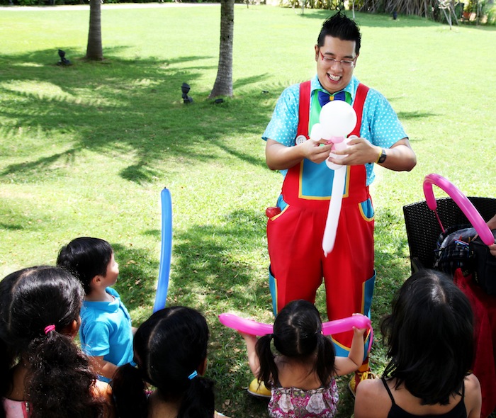 Garden Party by the Sea Shangri-La's Rasa Sentosa Resort Clown