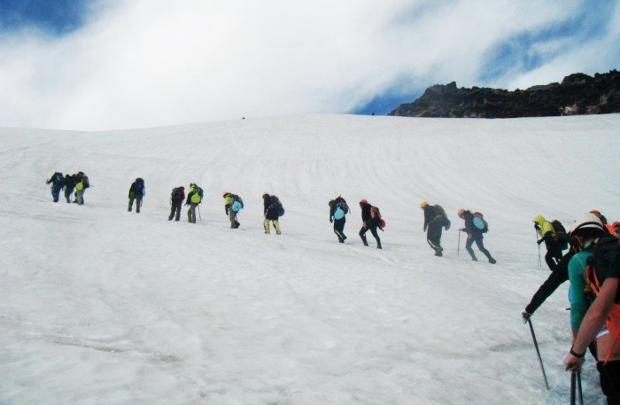 Climbing Mt Villarica in Pucon Chile