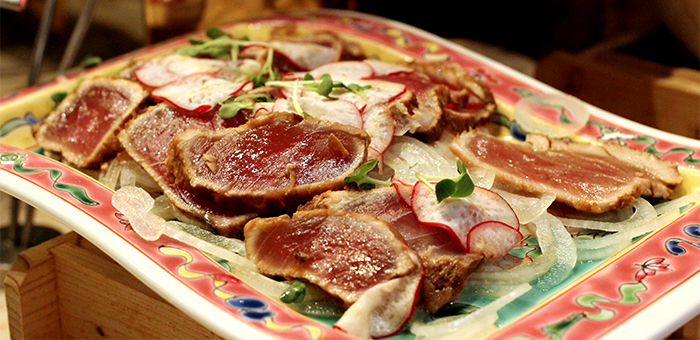 Tuna Tataki Japanese Buffet Ellenborough Market Cafe Swissotel Merchant Court