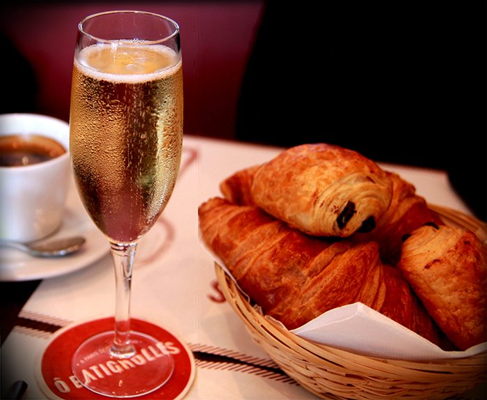 O Batignolles Champagne and Croissants Brunch