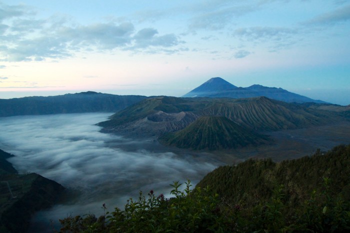 View of Mount Bromo from Mount Batok