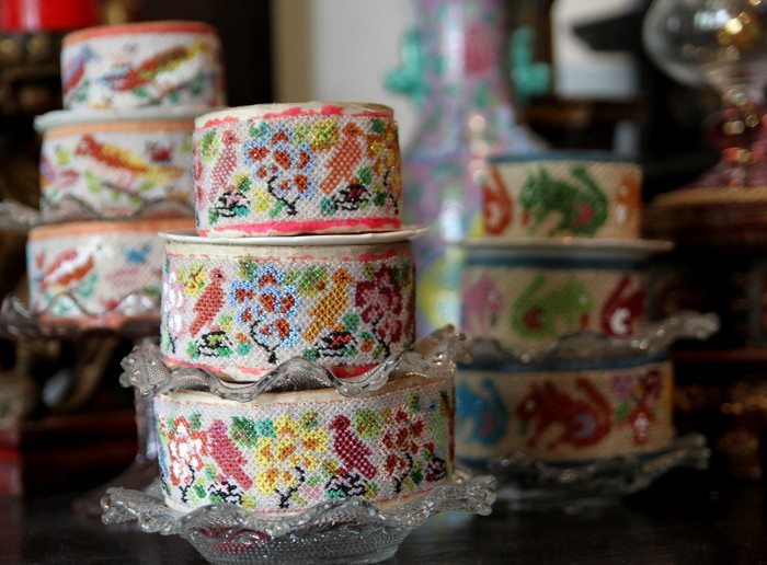 The Intan Beaded Kueh Containers