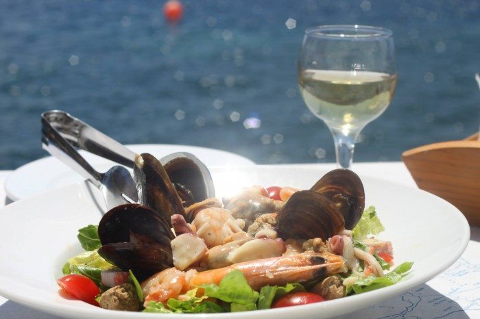 cliff side restaurants Akrotiri, Santorini Greece