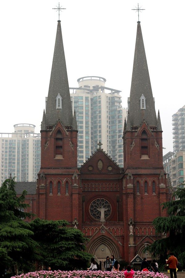 St. Ignatius Cathedral French Concession District Shanghai