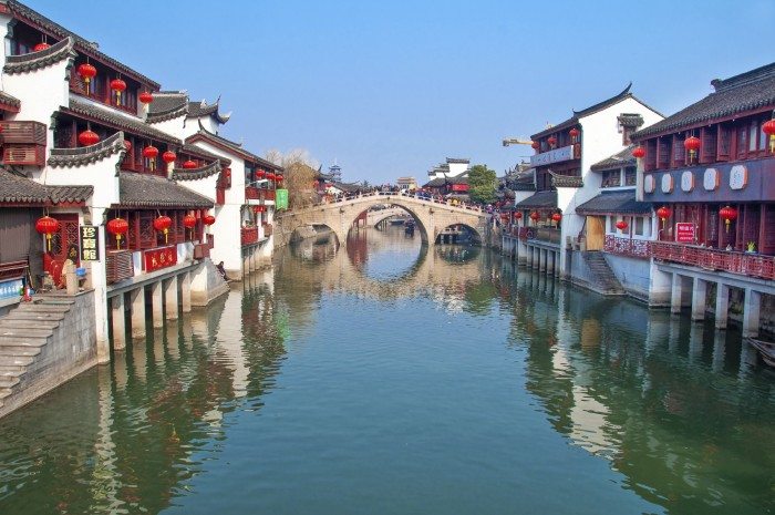 Qibao, China, Qibao is a very touristic water town near Shanghai, during Chinese New Year