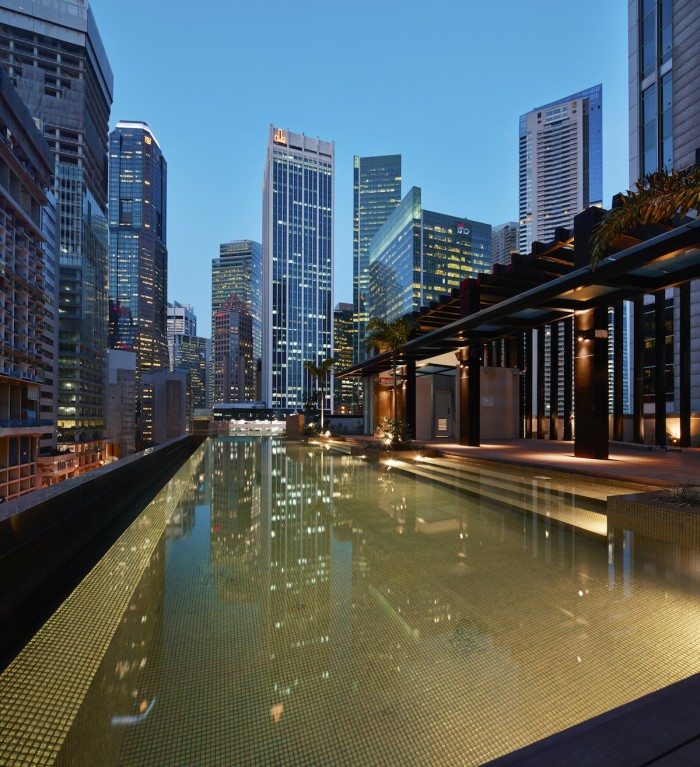 HI-SO Rooftop Pool & Bar with our signature Golden-tiled pool
