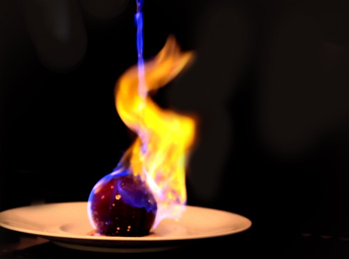 Henri Charpentier Flaming Dome Dessert