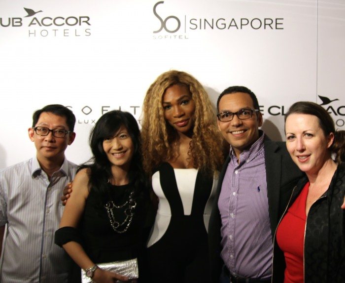 Mingling with Serena Williams and Le Club Accorhotel members at Sofitel So Singapore