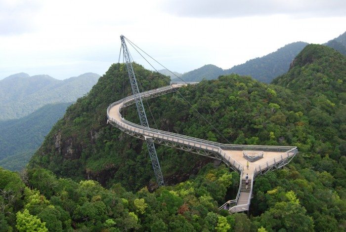 Langkawi sky bridge in Langkawi Island, Malaysia