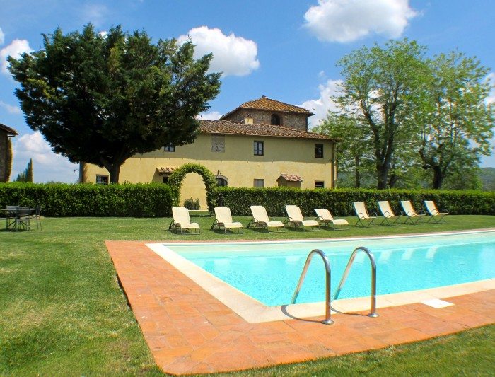 Villa S Andread Chianti Italy pool view