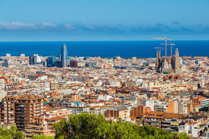 Panoramic view of Barcelona