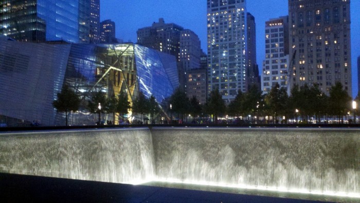 "September 11th Memorial and Museum" by User:Aspensti. Licensed under CC BY-SA 3.0 via Commons - https://commons.wikimedia.org/wiki/File:September_11th_Memorial_and_Museum.jpg#/media/File:September_11th_Memorial_and_Museum.