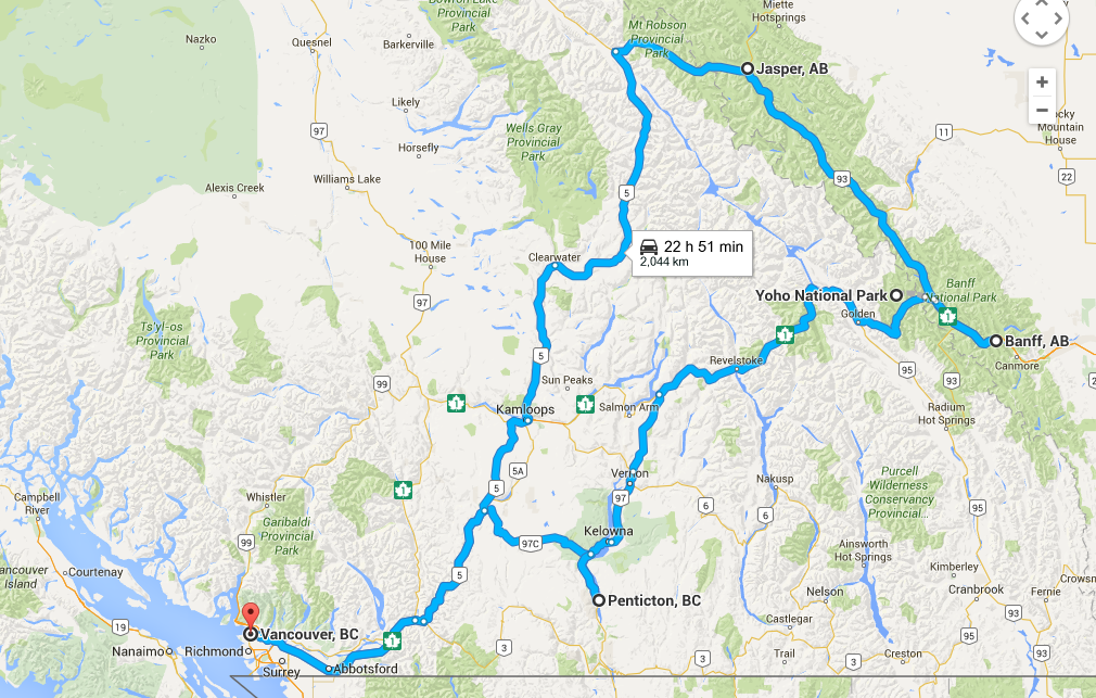 5 Day Rocky Mountain Road Trip