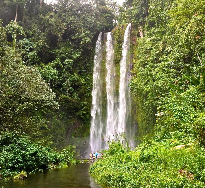 Curup Embun Waterfall in Pagar Alam, South Sumatra