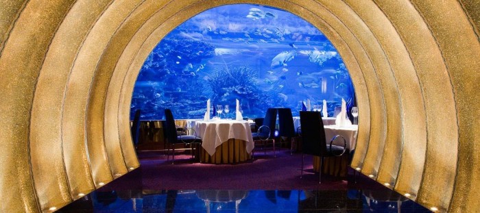 Most luxurious things to do in Dubai - Al Mahara restaurant