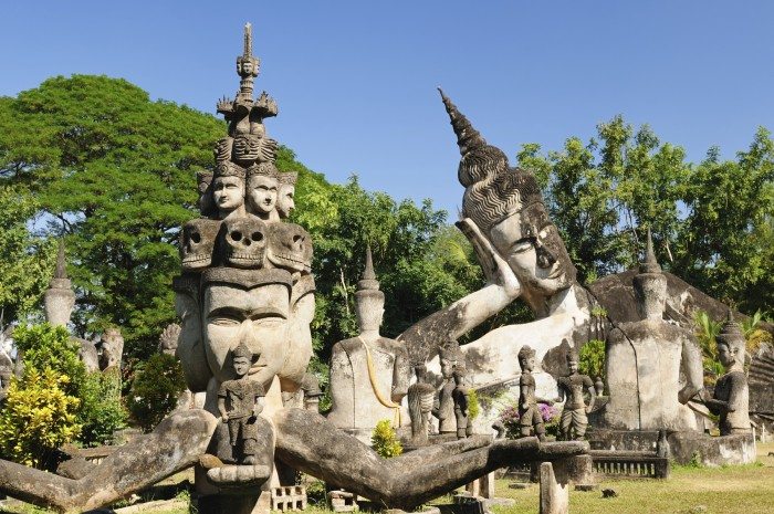 Laos, Xieng Khuan - buddha park near Vientiane.