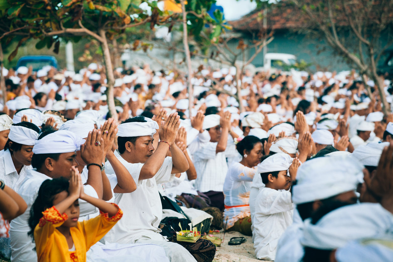 Melasti Ritual in Bali during Nyepi