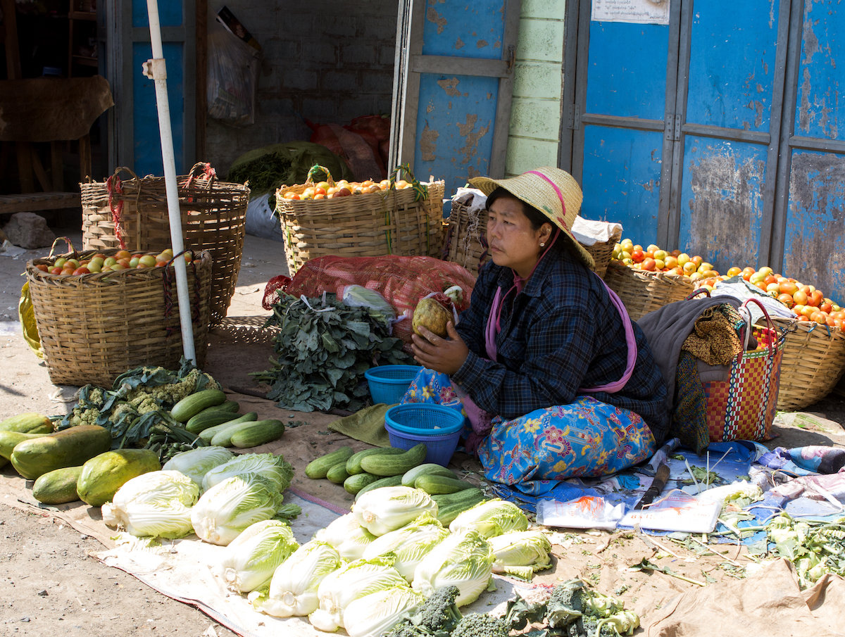 Mingalar Market Inle Lake Myanmar