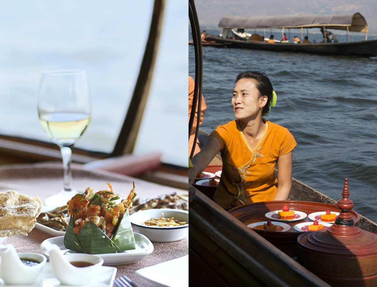 Lunch on Inle Lake Viewpoint Eco Lodge